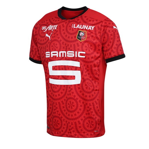 Tailandia Camiseta Stade Rennais Primera equipo 2020-21 Negro Rojo